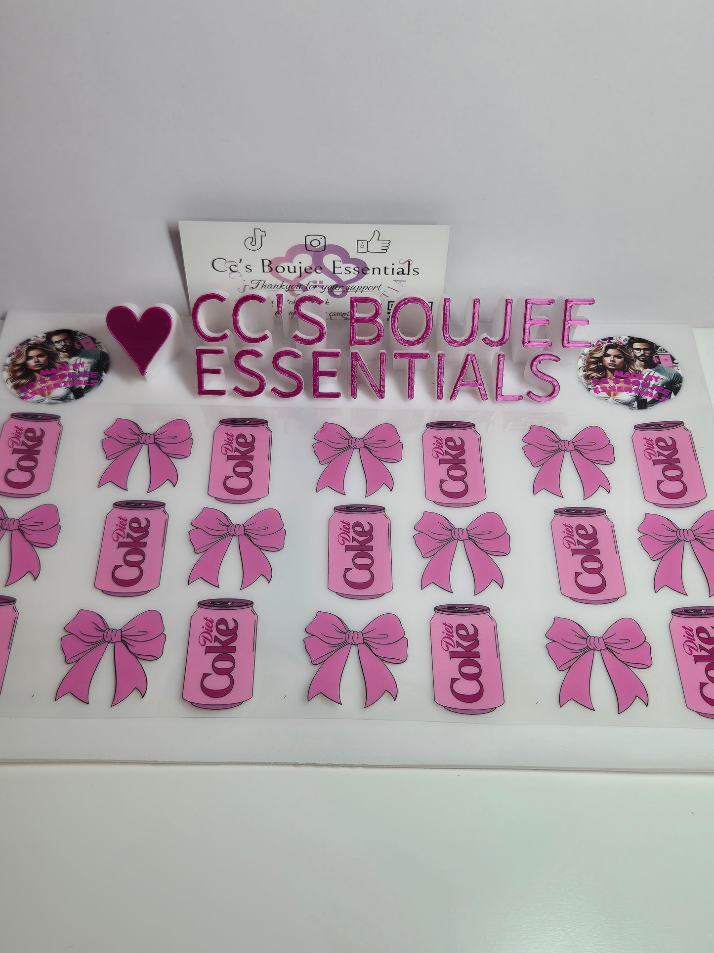 PINK COLA PINK BOWS #WRAP