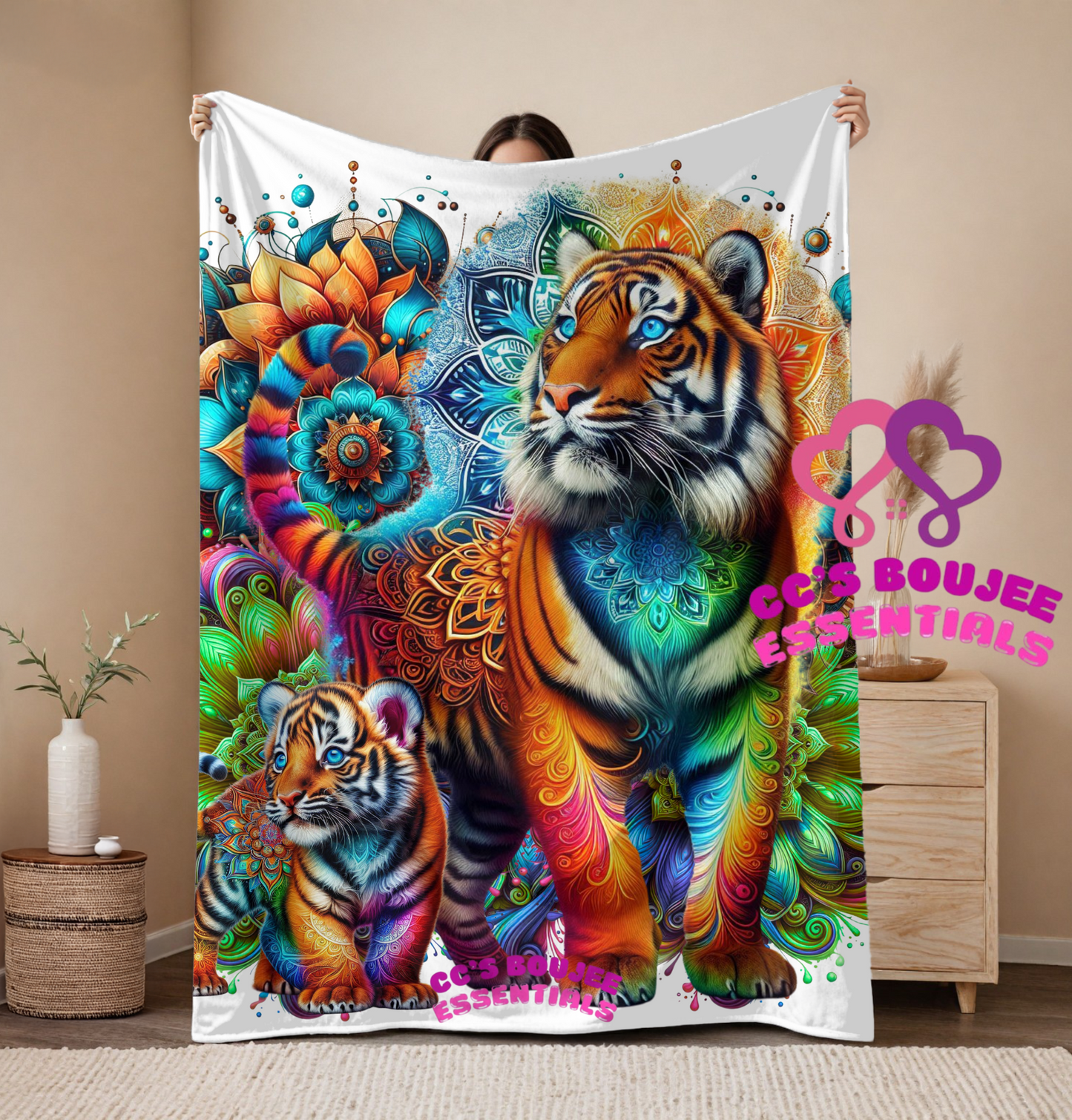 TIGER AND CUB BLANKET