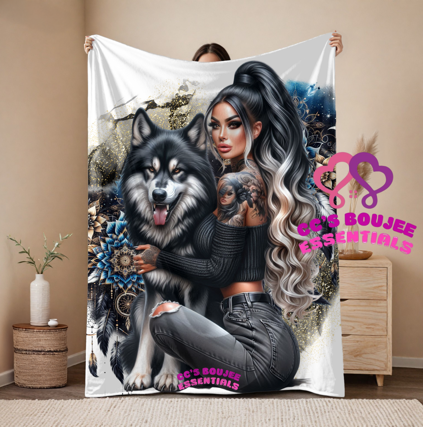 WOLF GIRL BLANKET