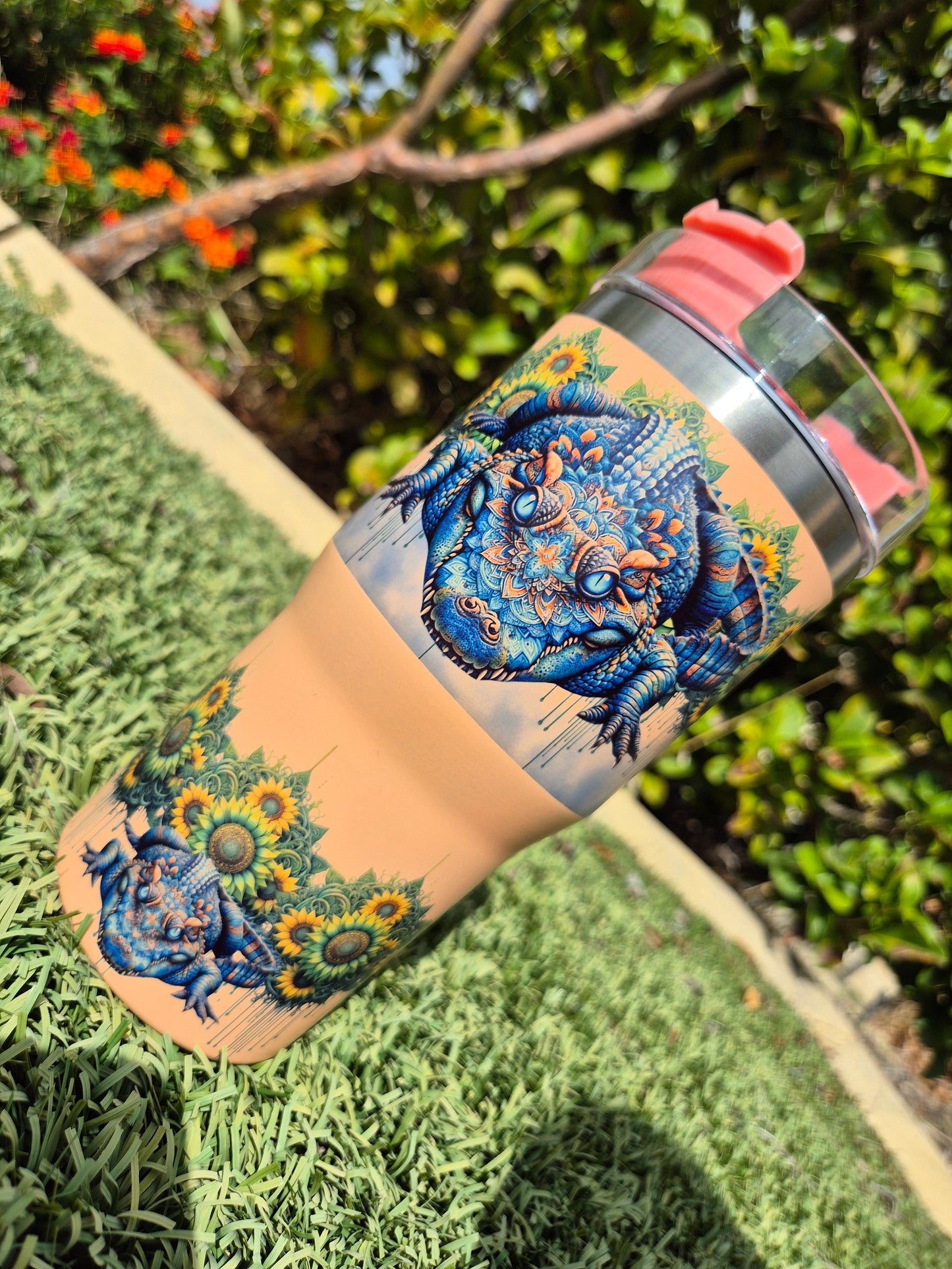 20oz orange crocodile