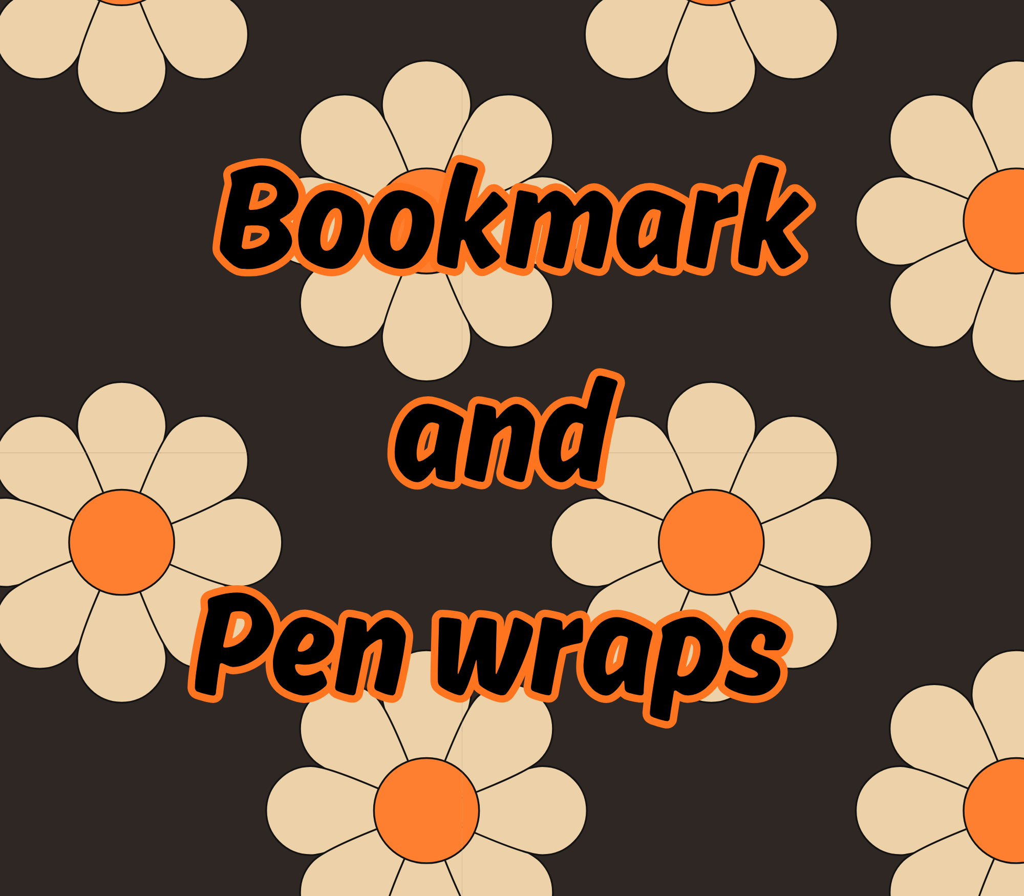 Bookmark and pen wraps