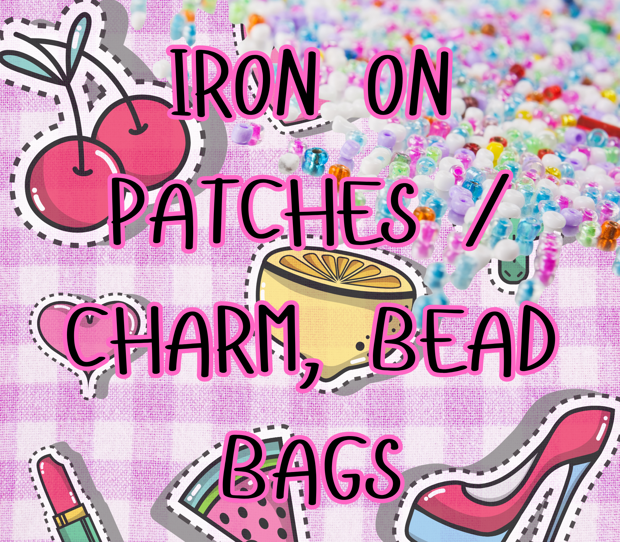 IRON ON PATCHES CHARM BAGS