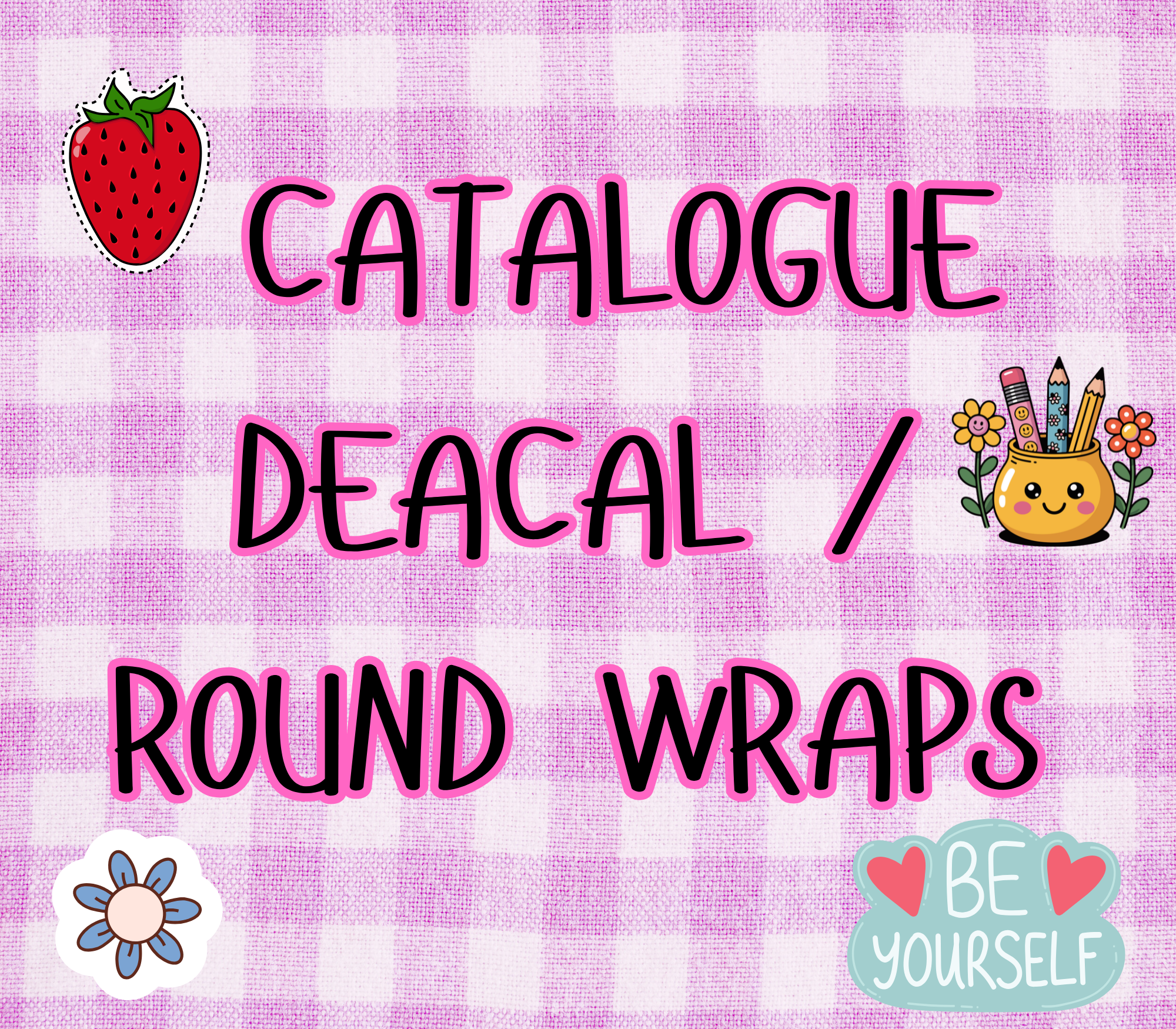 CATALOGUE DECALS ROUND CARD