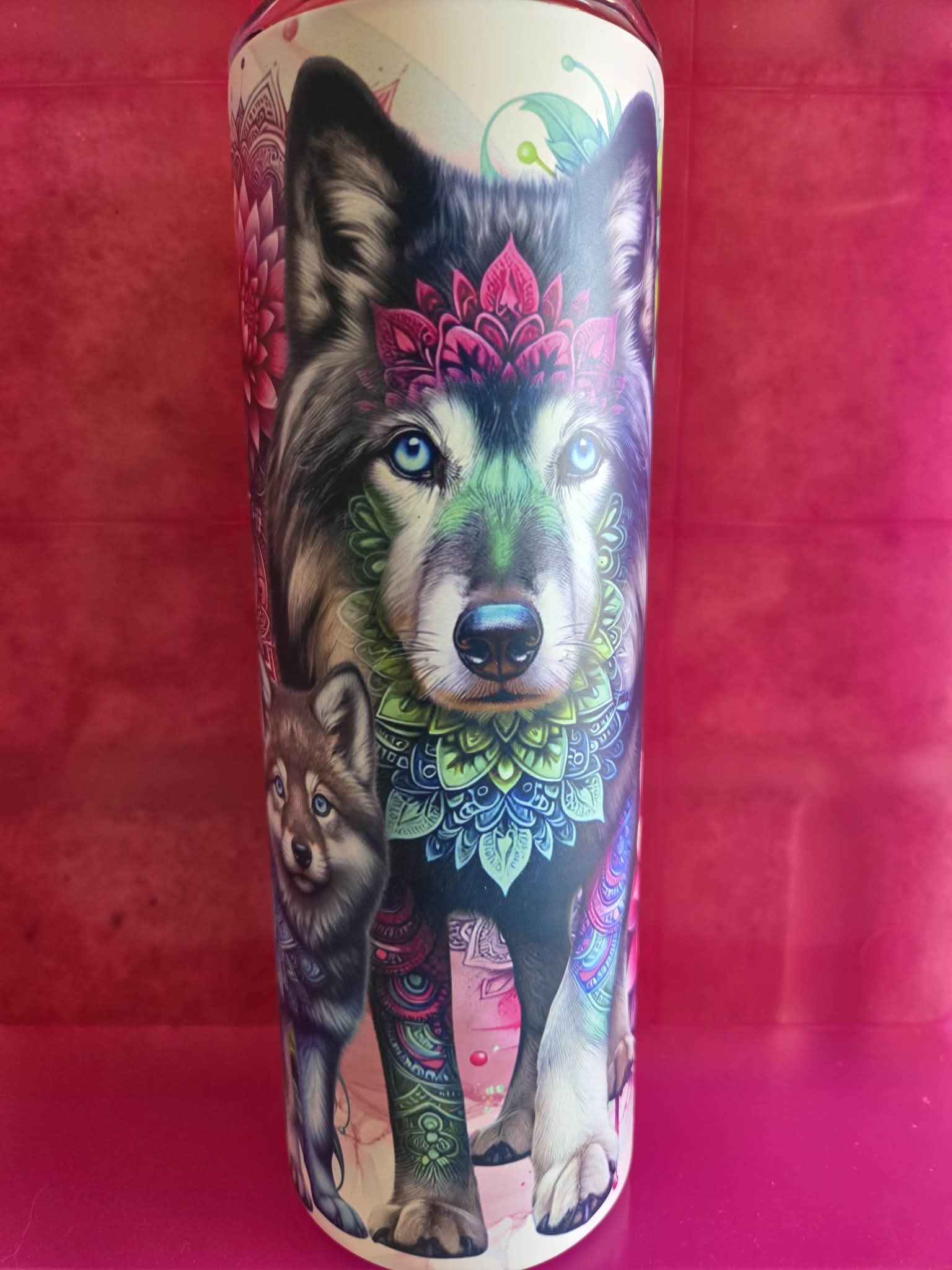 WOLF AND CUB 20oz TUMBLER GLOW
