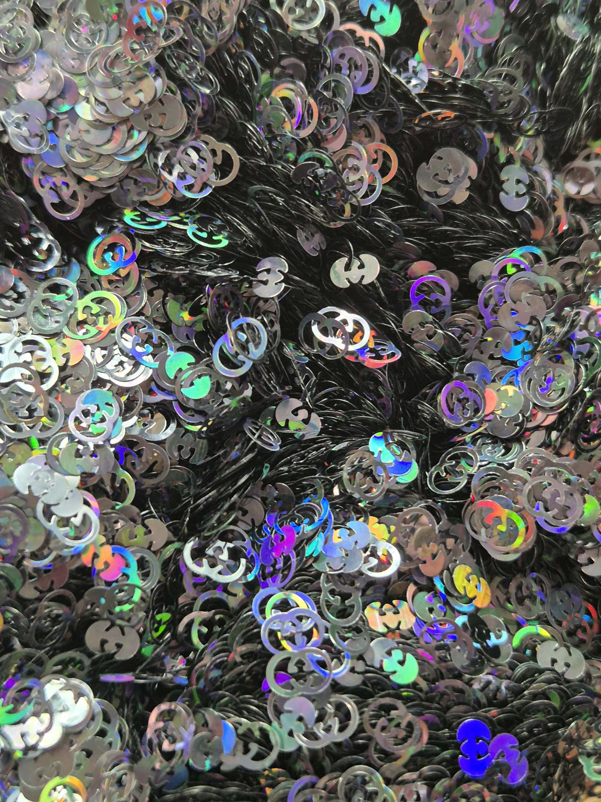 GU BLACK SHAPED GLITTER