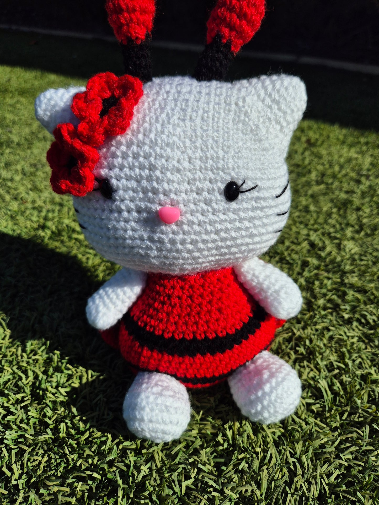 Crochet Ladybug cat