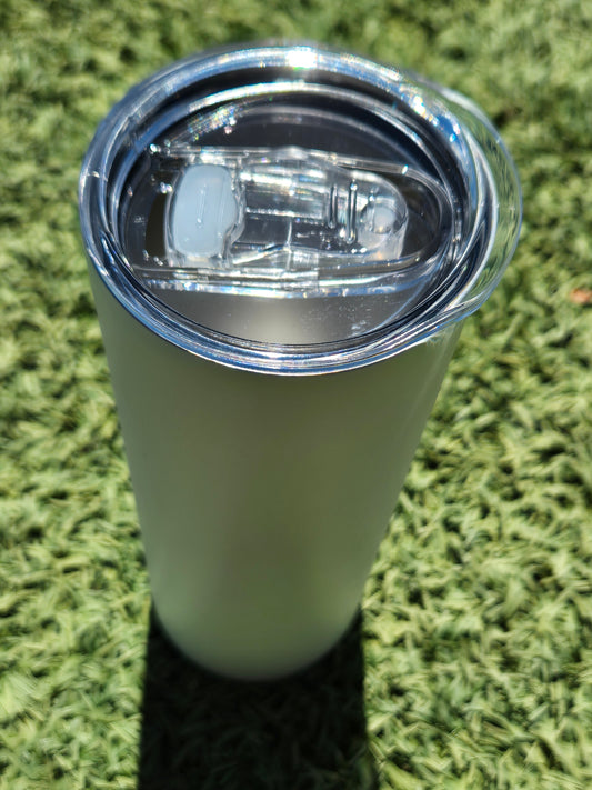 GLOW IN THE DARK 20oz TUMBLER BLUE/GREEN BLANK