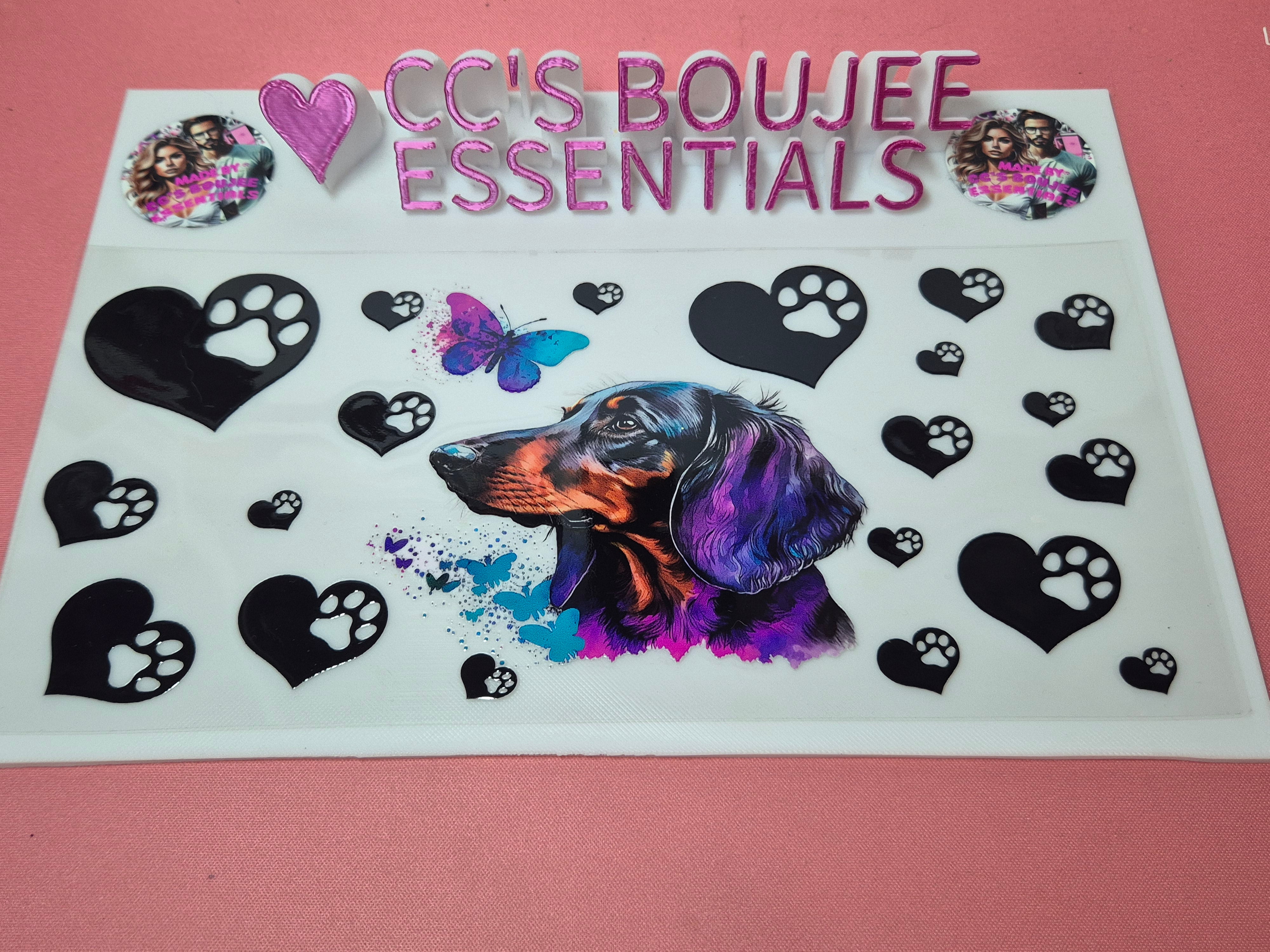 PURPLE/BLUE SAUSAGEDOG #WRAP