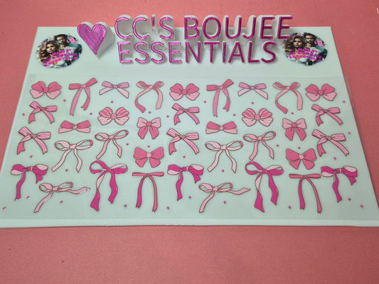 SMALL PINK BOWS #WRAP