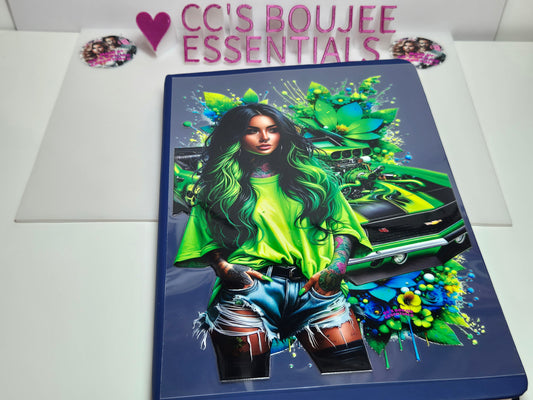 GREEN CAR GIRL A5 EXCLUSIVE