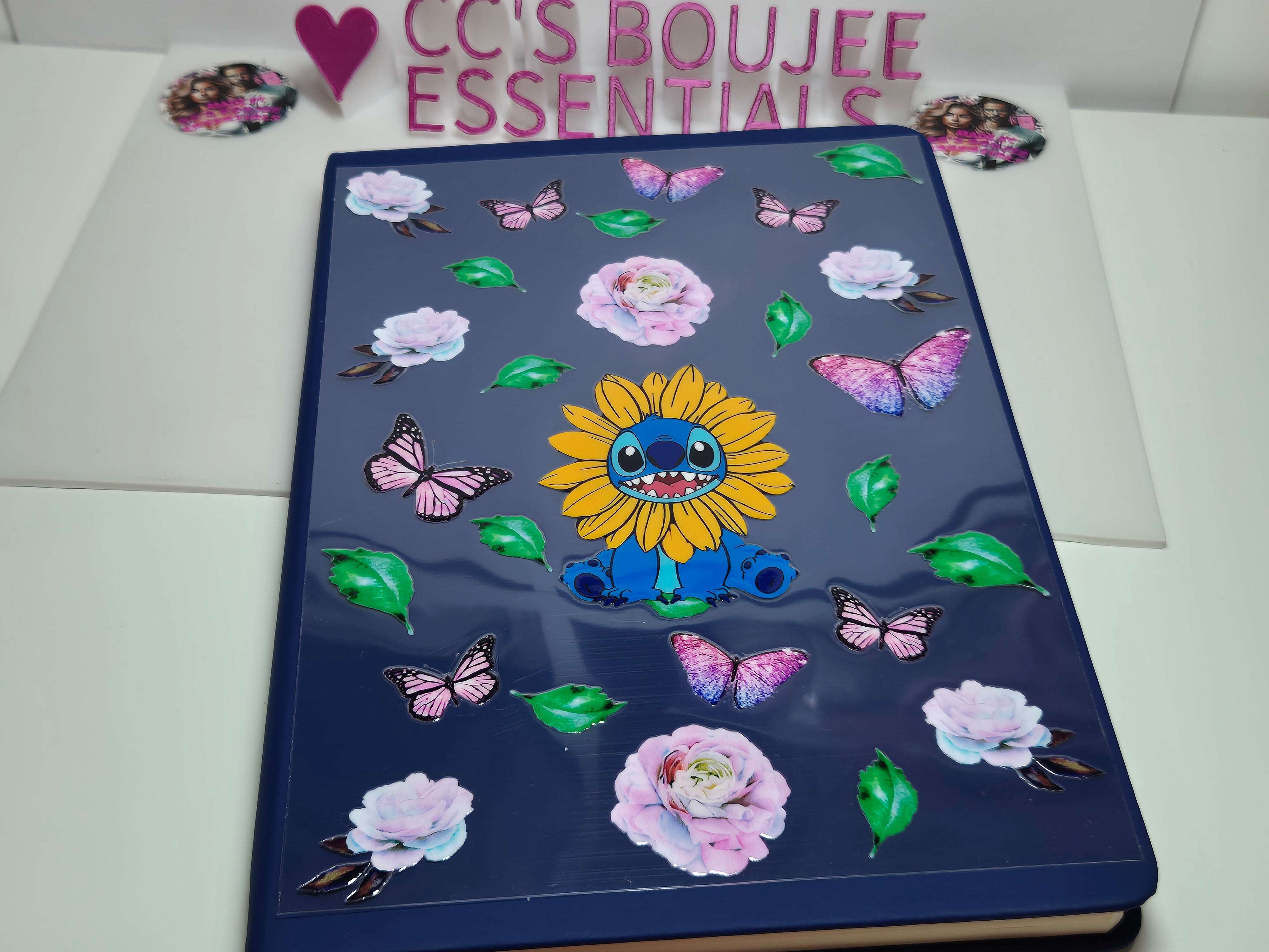 BLUE ALIEN WITH FLOWER A5 CATALOUGE WRAP