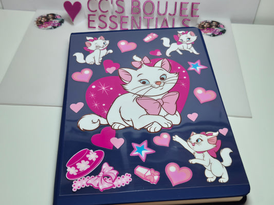 KITTY WITH HEARTS A5 CATALOUGE WRAP