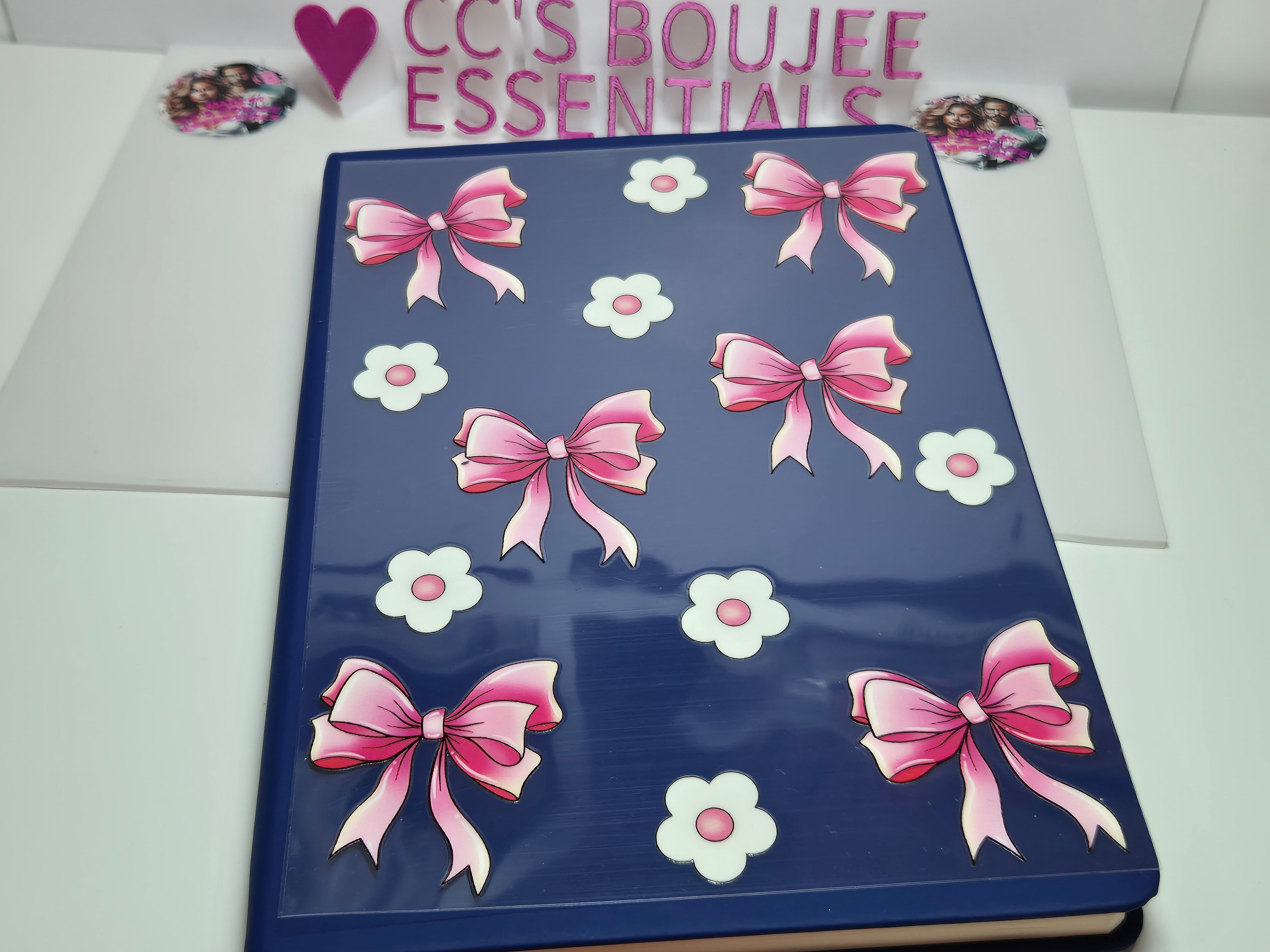 DASIES AND PINK BOWS A5 CATALOUGE WRAP