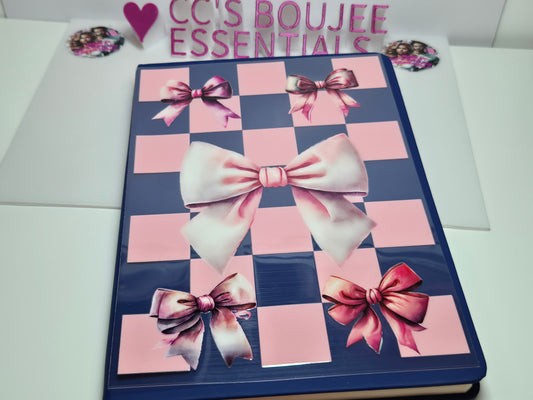 CHECKERED BOWS A5 CATALOUGE WRAP
