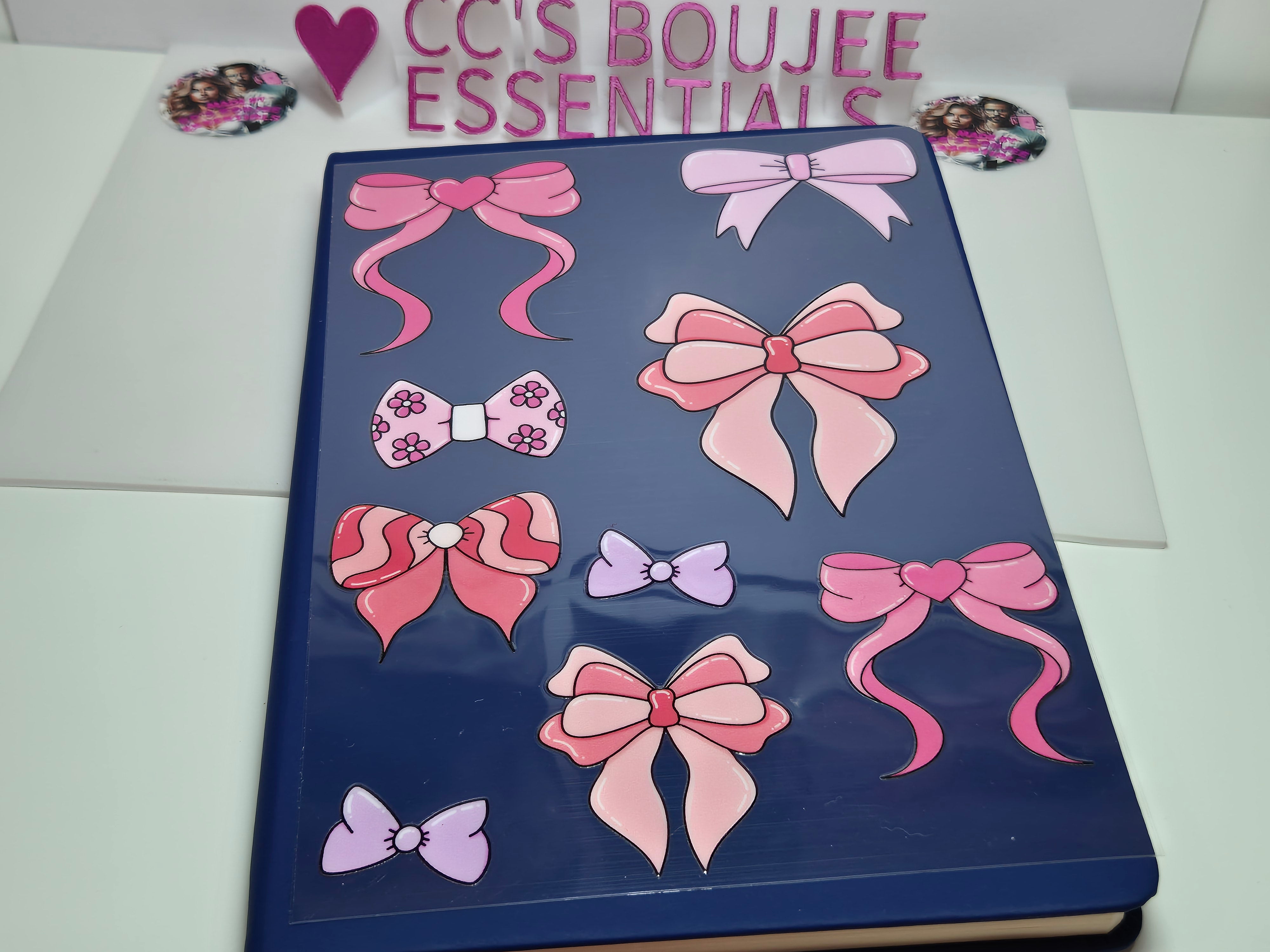 PINK BOWS A5 CATALOUGE WRAP