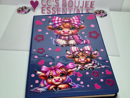 PINK COWS A5 CATALOUGE WRAP