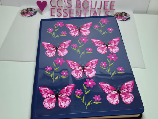 PINK BUTTERFLIES A5 CATALOUGE WRAP