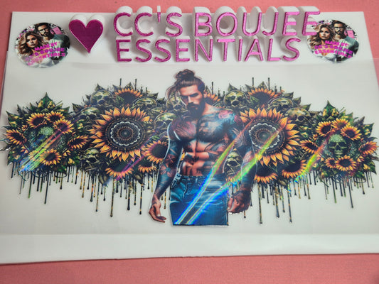 TATTOOED MAN WITH SUNFLOWERS HOLO EXCLUSIVE