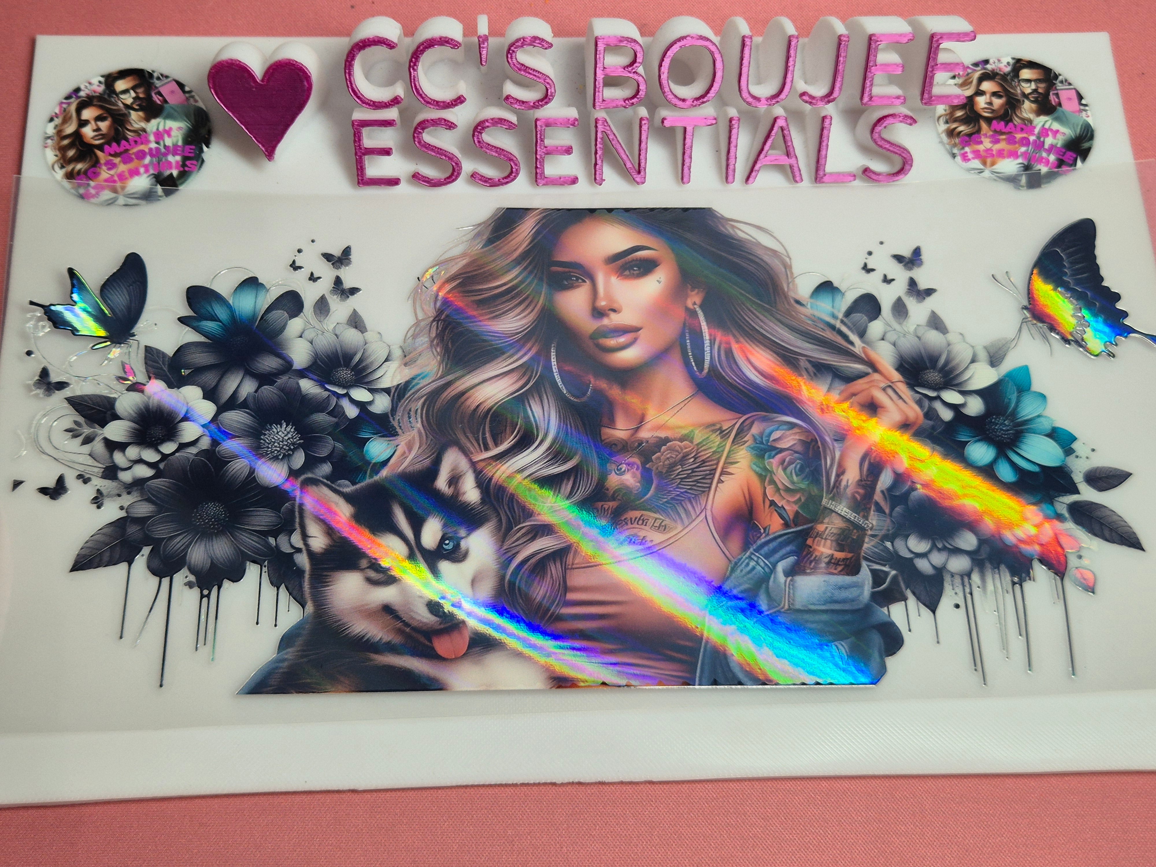 HUSKY PUPPY AND GIRL HOLO EXCLUSIVE