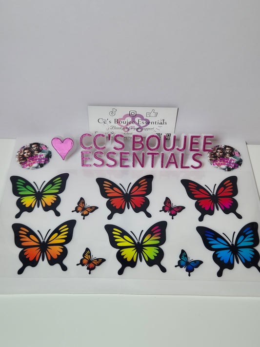 BIG MULTI COLOUR BUTTERFLIES #WRAP