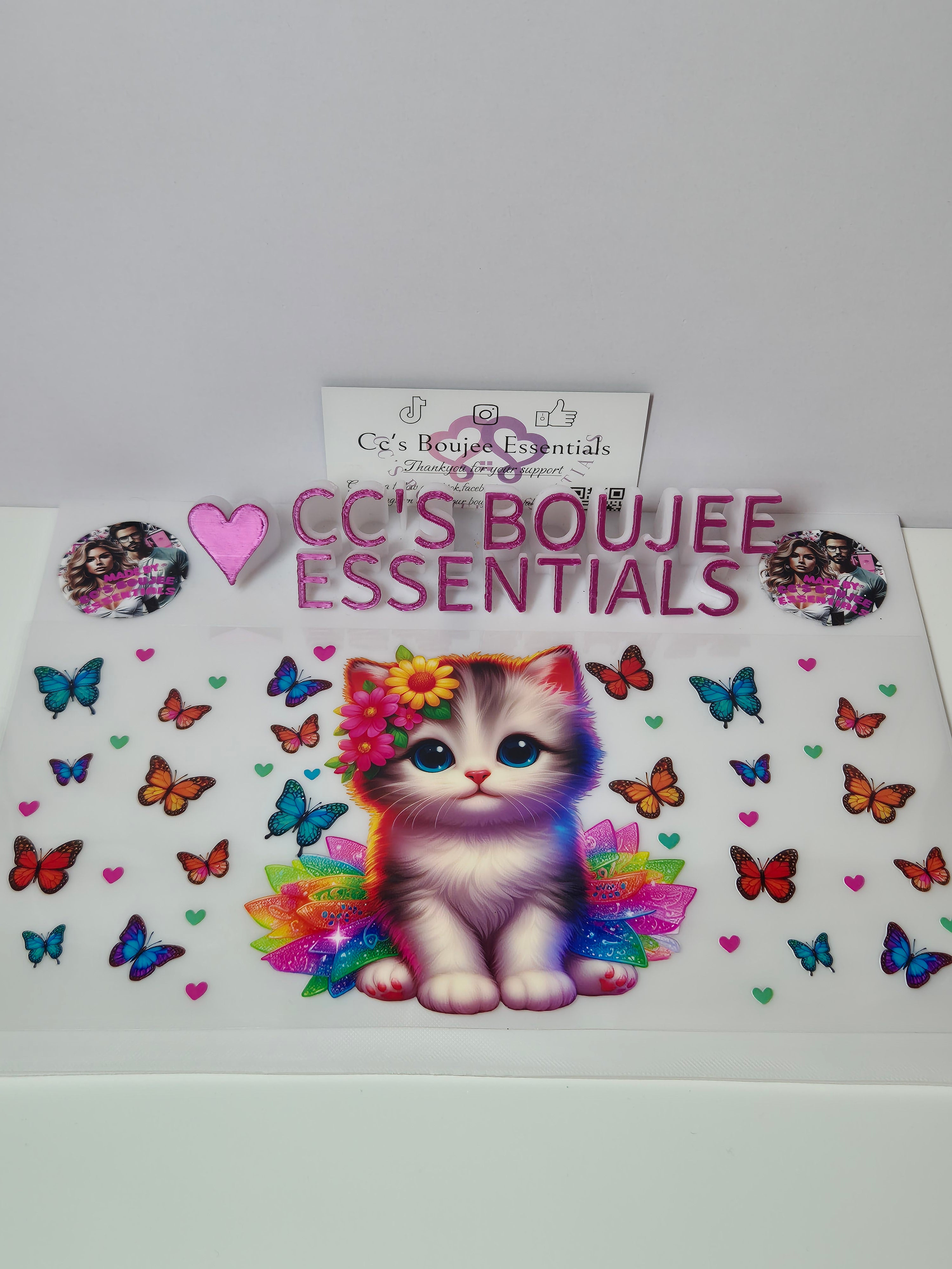 CAT WEARING RAINBOW TUTU #WRAP