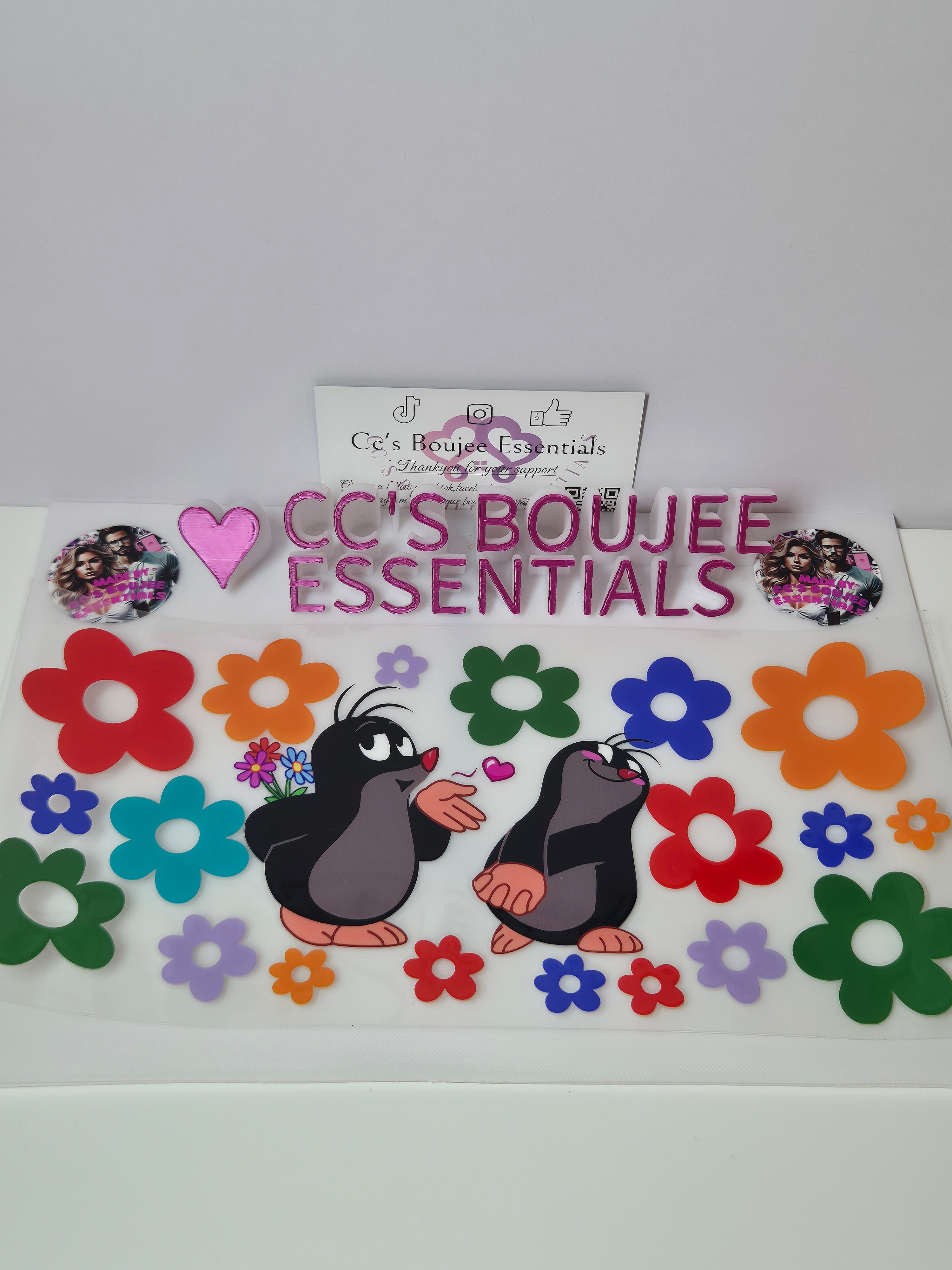 MOLES WITH COLOURFUL FLOWERS #WRAP