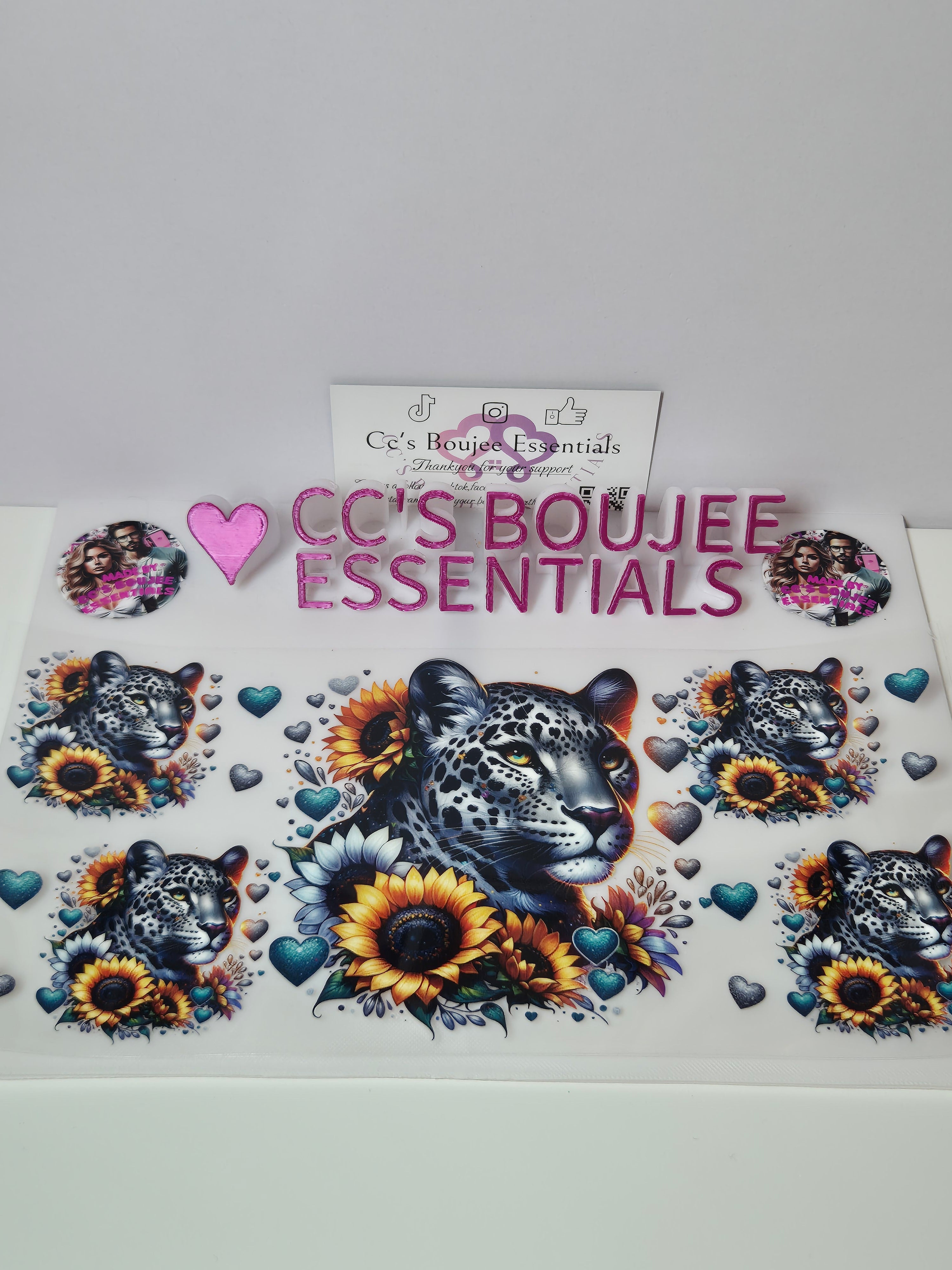 LEOPARD AND SUNFLOWERS #WRAP