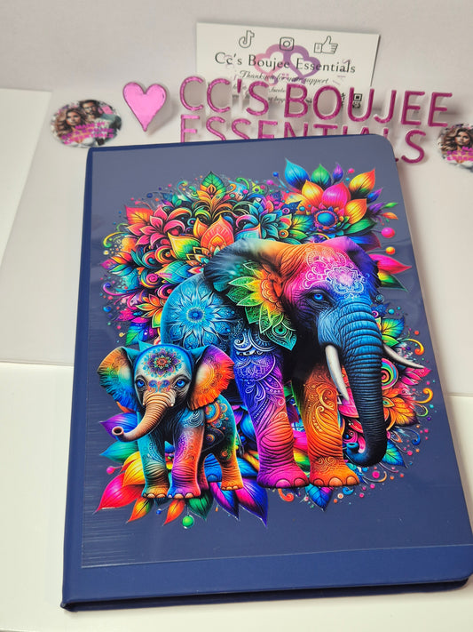 ELEPHANT AND BABY A5 EXCLUSIVE