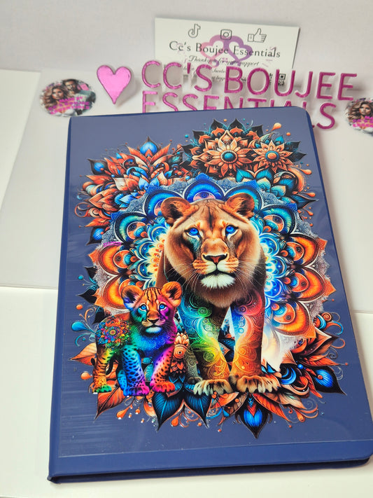 LIONESS AND CUB A5 EXCLUSIVE