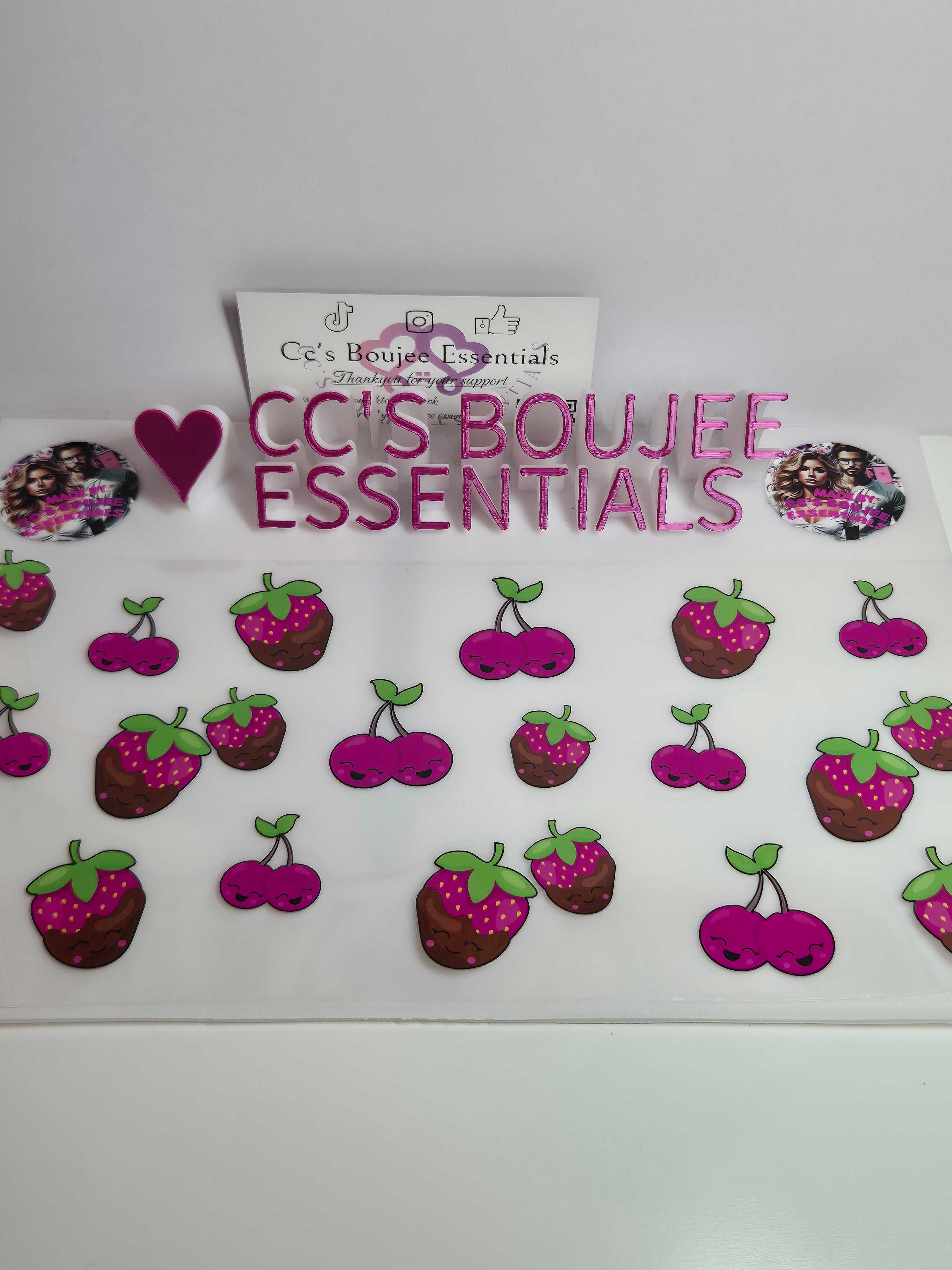 PINK STRAWBERRIES AND CHERRIES #WRAP