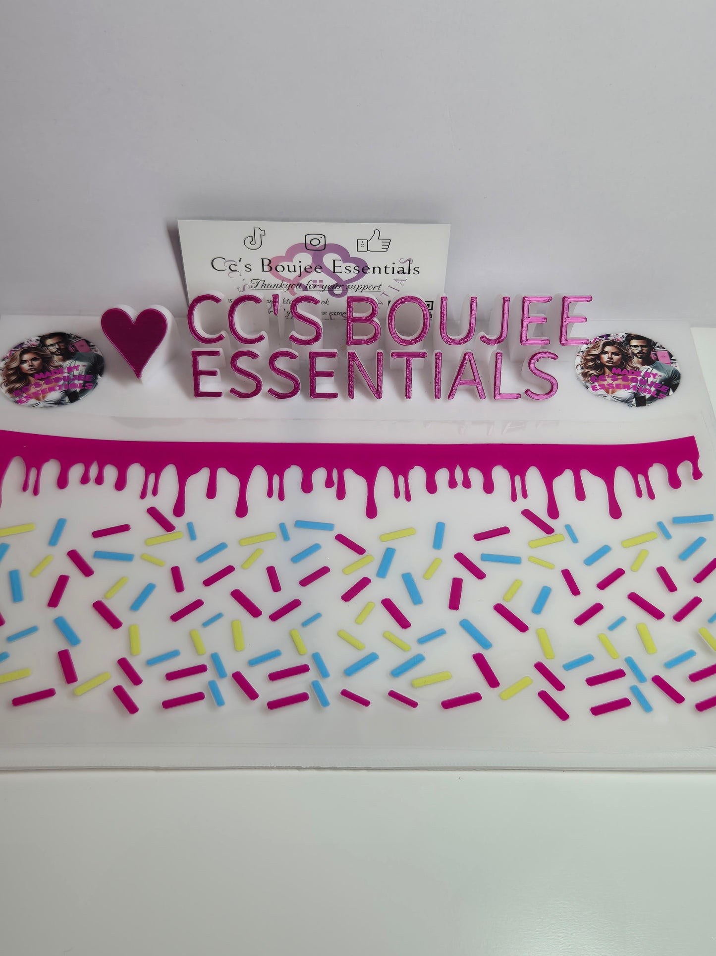 SPRINKLES WITH PINK DRIP #WRAP