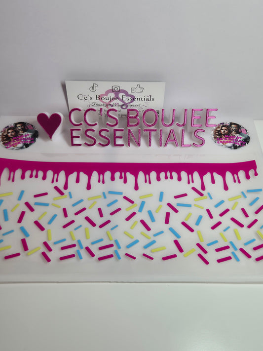 SPRINKLES WITH PINK DRIP #WRAP