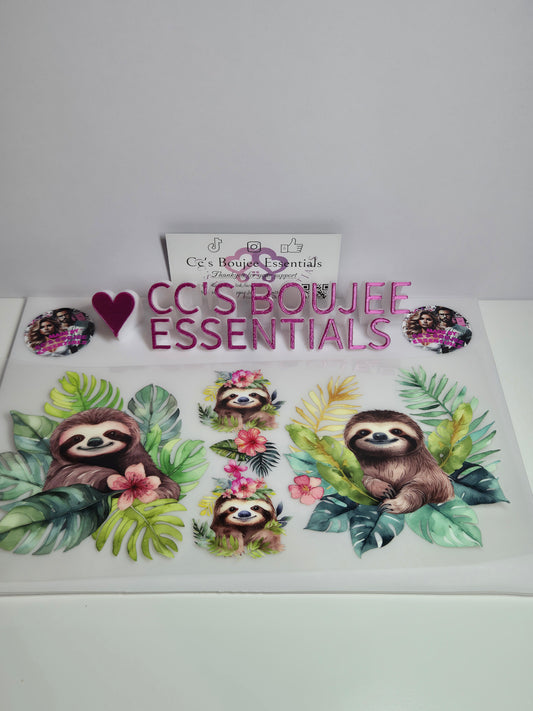SLOTHS IN LEAVES #WRAP