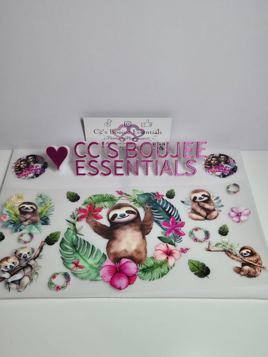 SLOTHS AND FLOWERS #WRAP