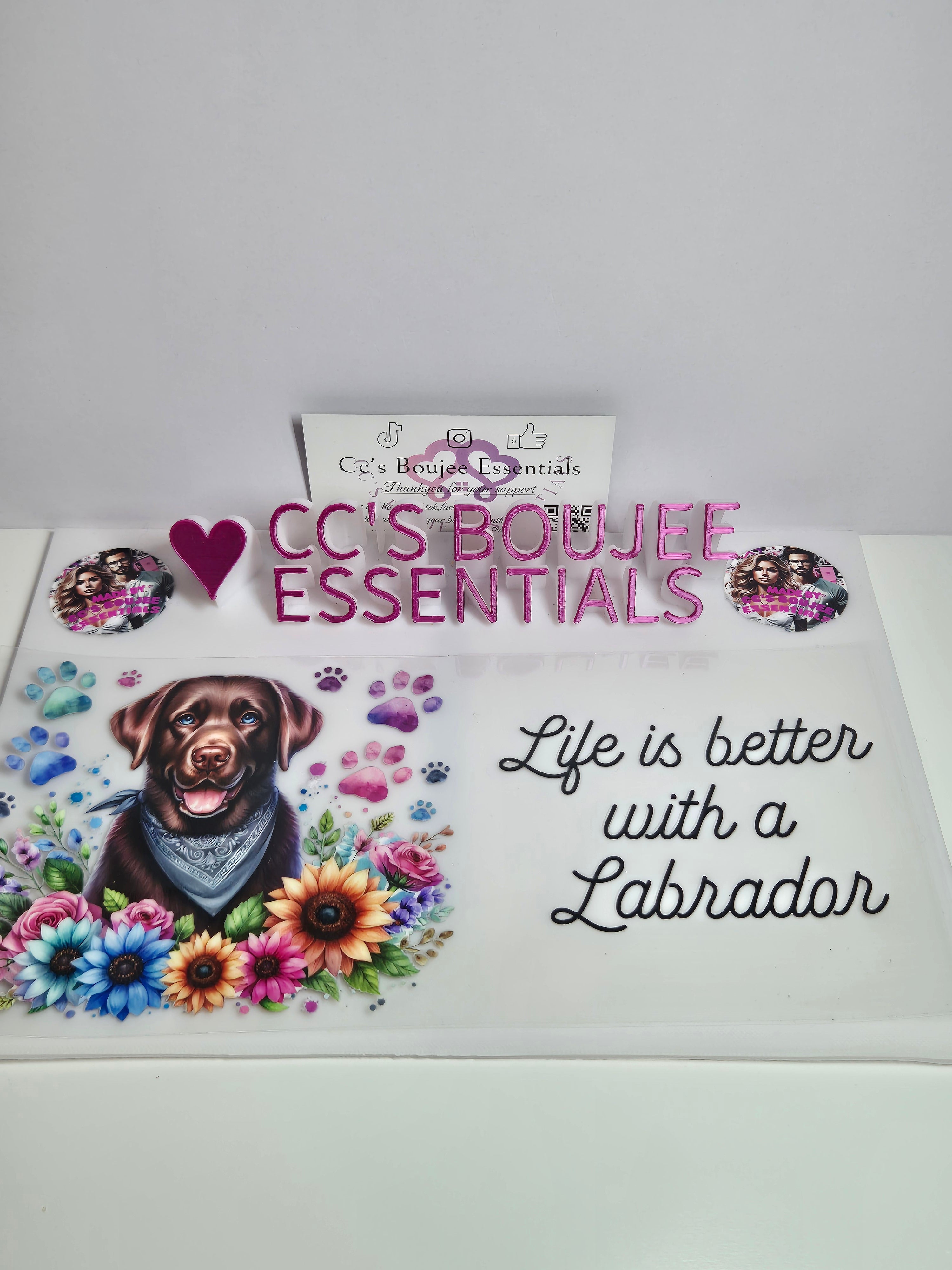 LIFE IS BETTER WITH A LABRADOR BROWN #WRAP