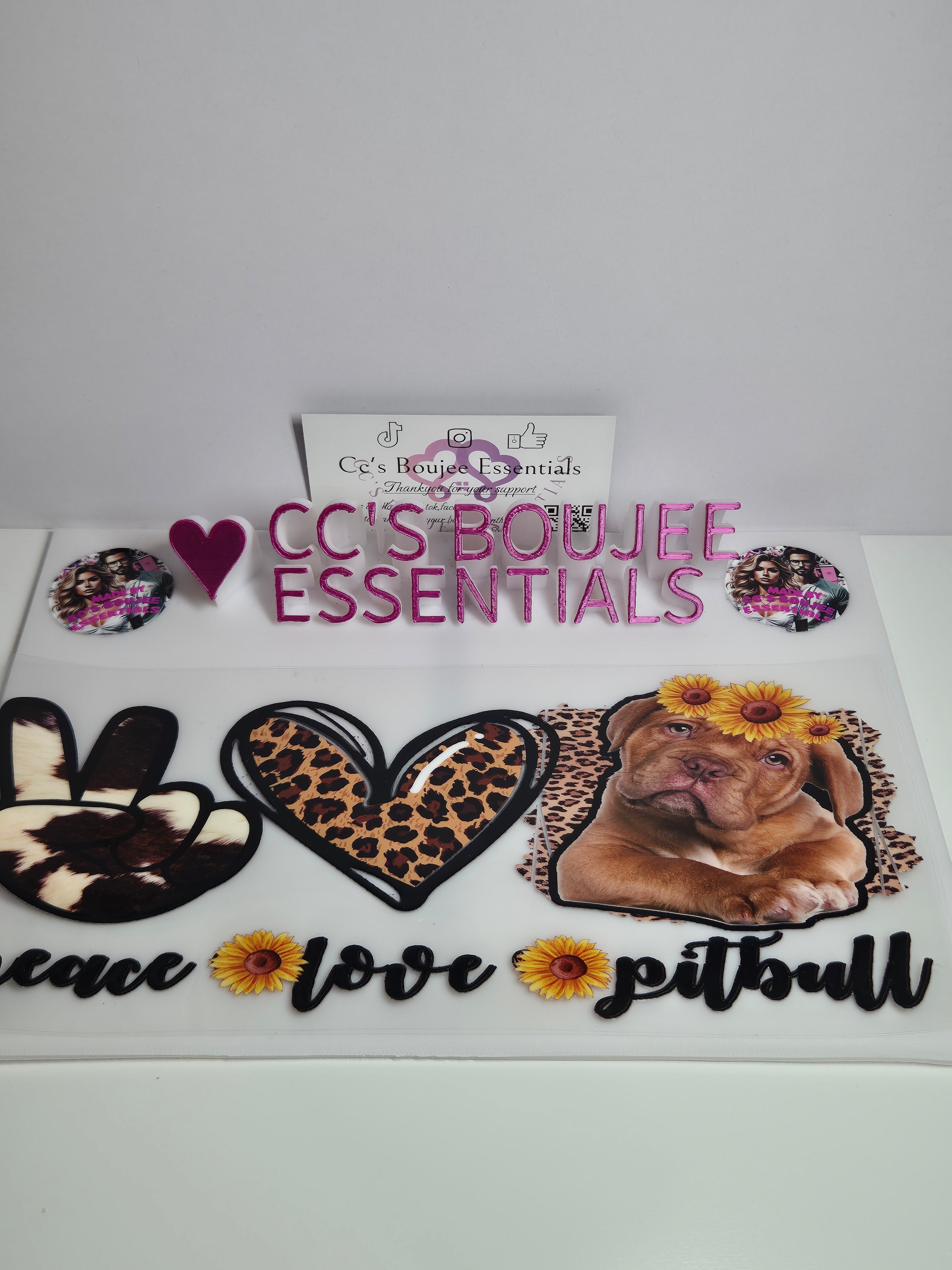 PEACE LOVE PITBULL #WRAP