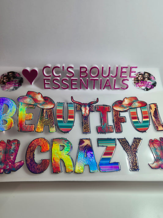 BEAUTIFUL CRAZY CATALOUGE HOLOGRAPHIC WRAP