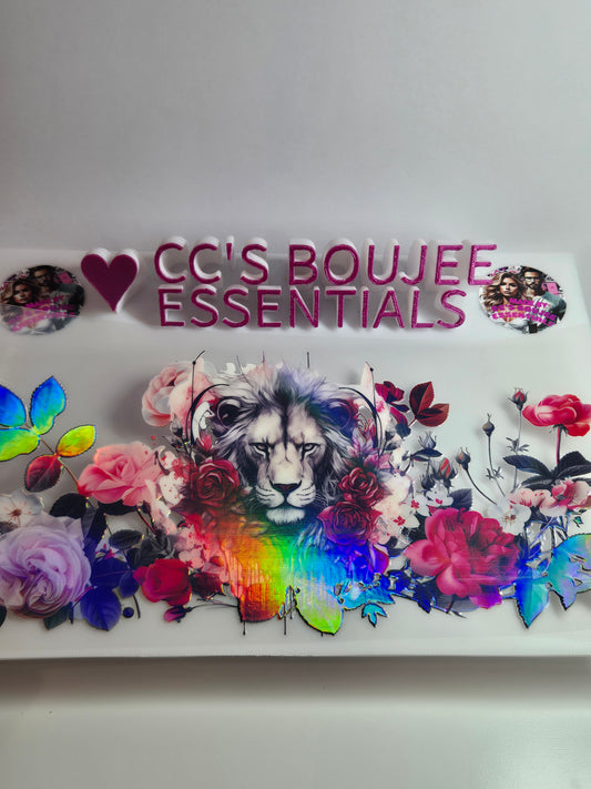 LION AND RED ROSES CATALOUGE HOLOGRAPHIC WRAP
