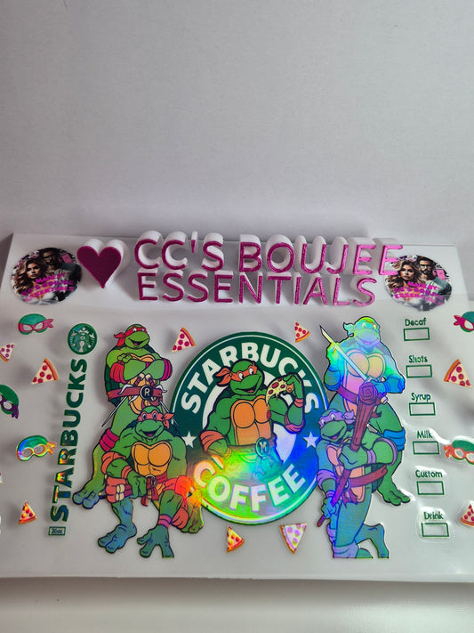 N TURTLES 16oz CATALOUGE HOLOGRAPHIC WRAP