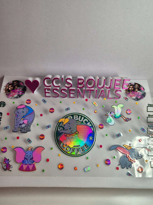 STARBIES DUMBO 16oz CATALOUGE HOLOGRAPHIC WRAP