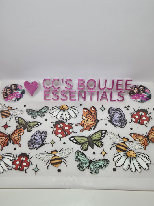 BEE AND BUTTERFLIES WITH DAISYS#WRAP