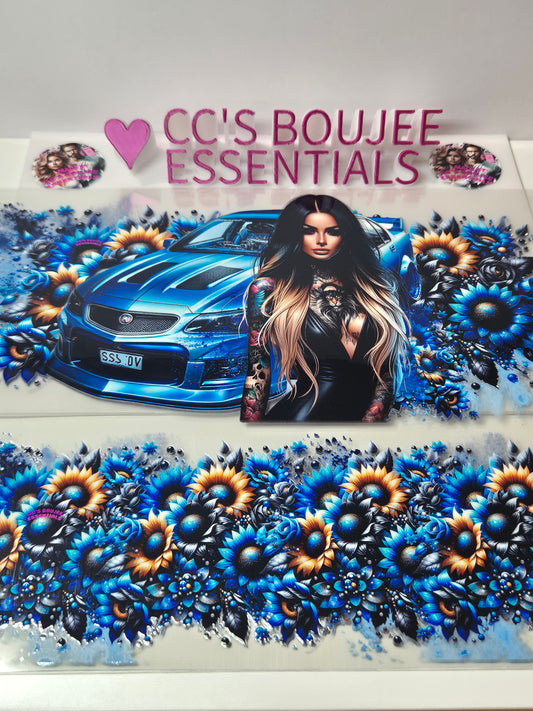 40 OZ EXCLUSIVE BLUE CAR AND GIRL 2