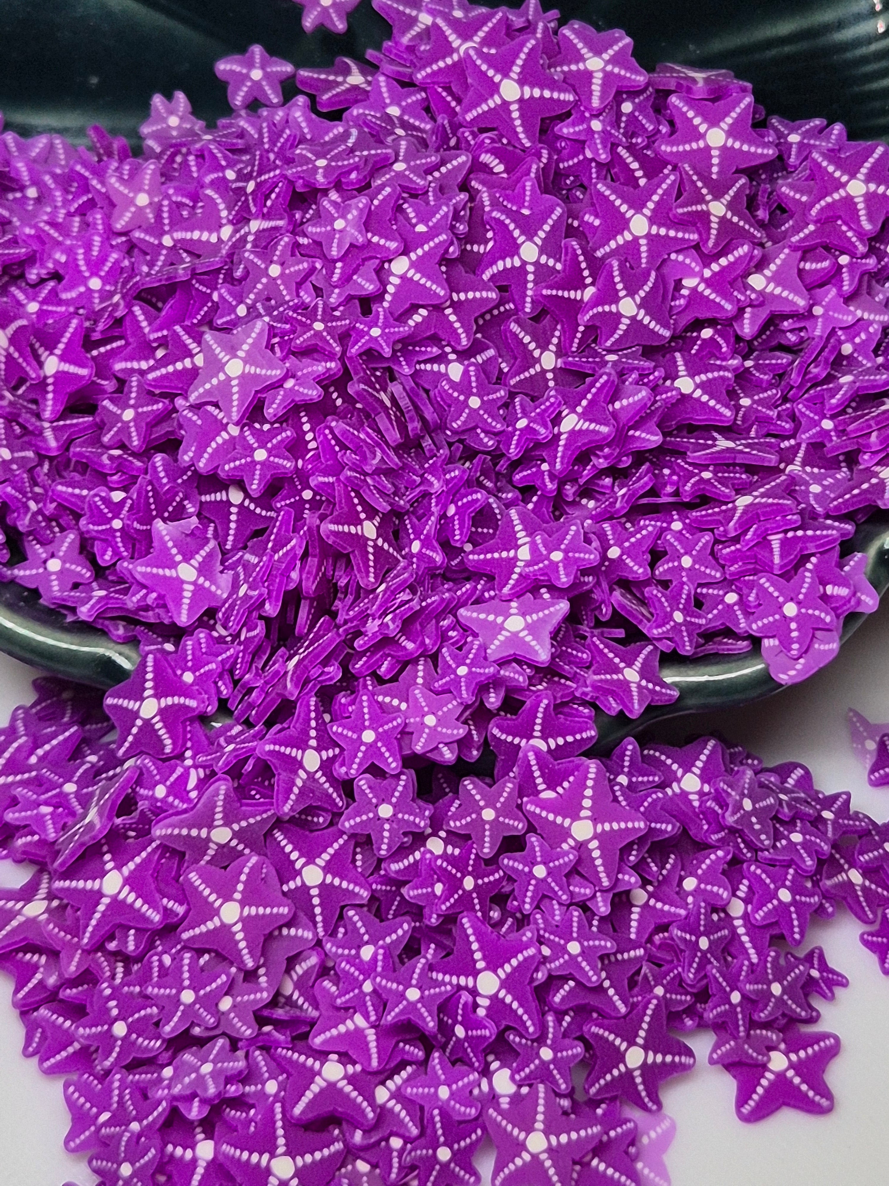 CLAY PIECES PURPLE STARFISH