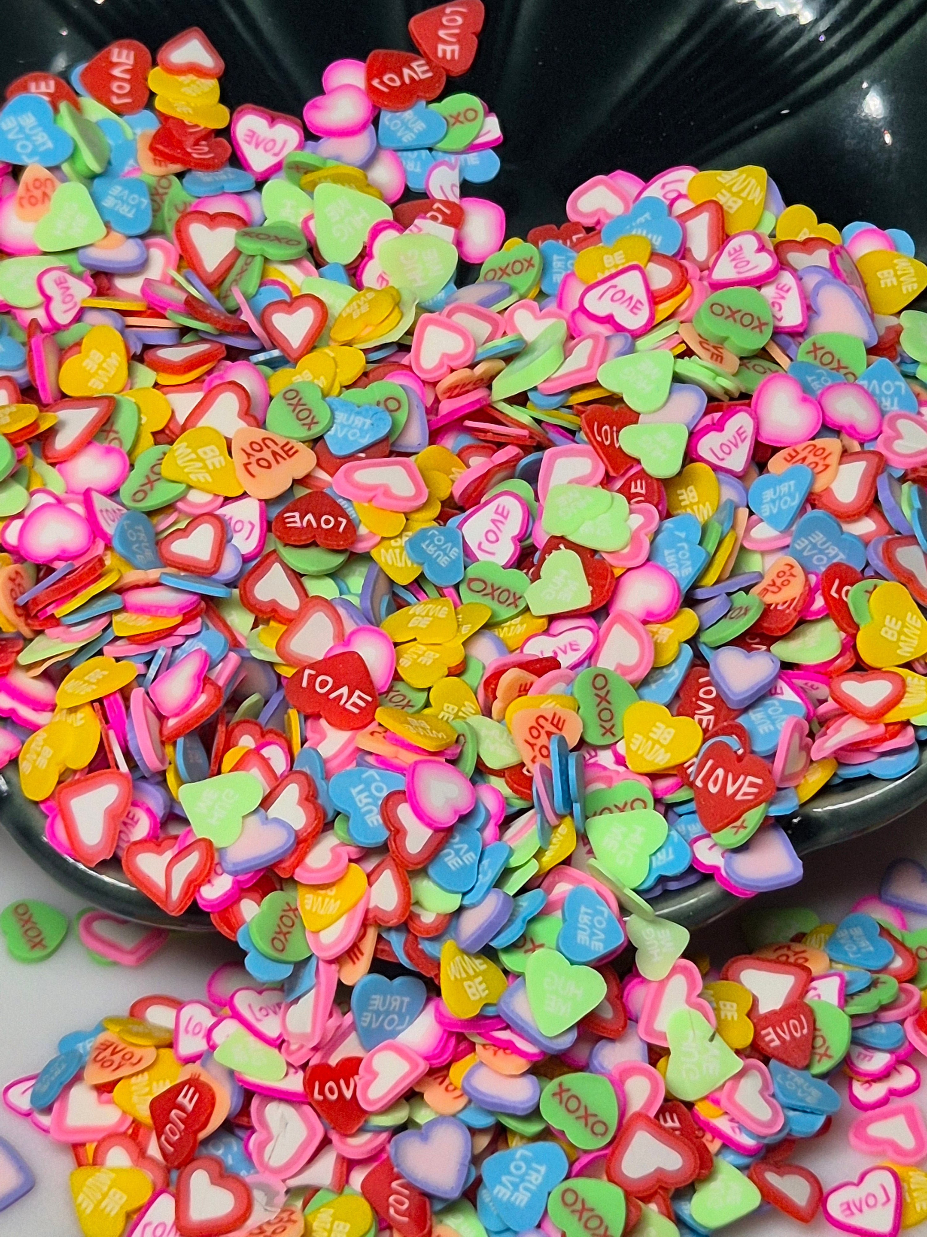 CLAY PIECES CANDY HEARTS
