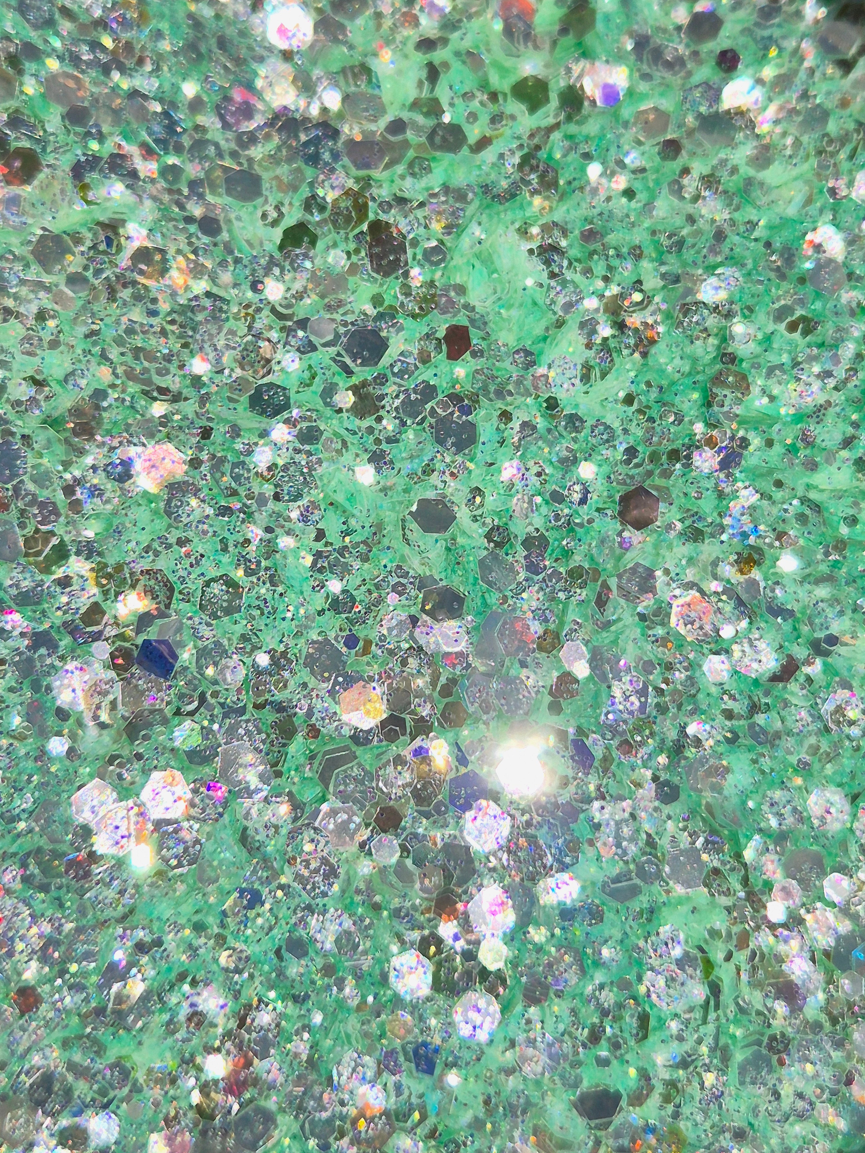 TEAL DIAMOND GLITTER