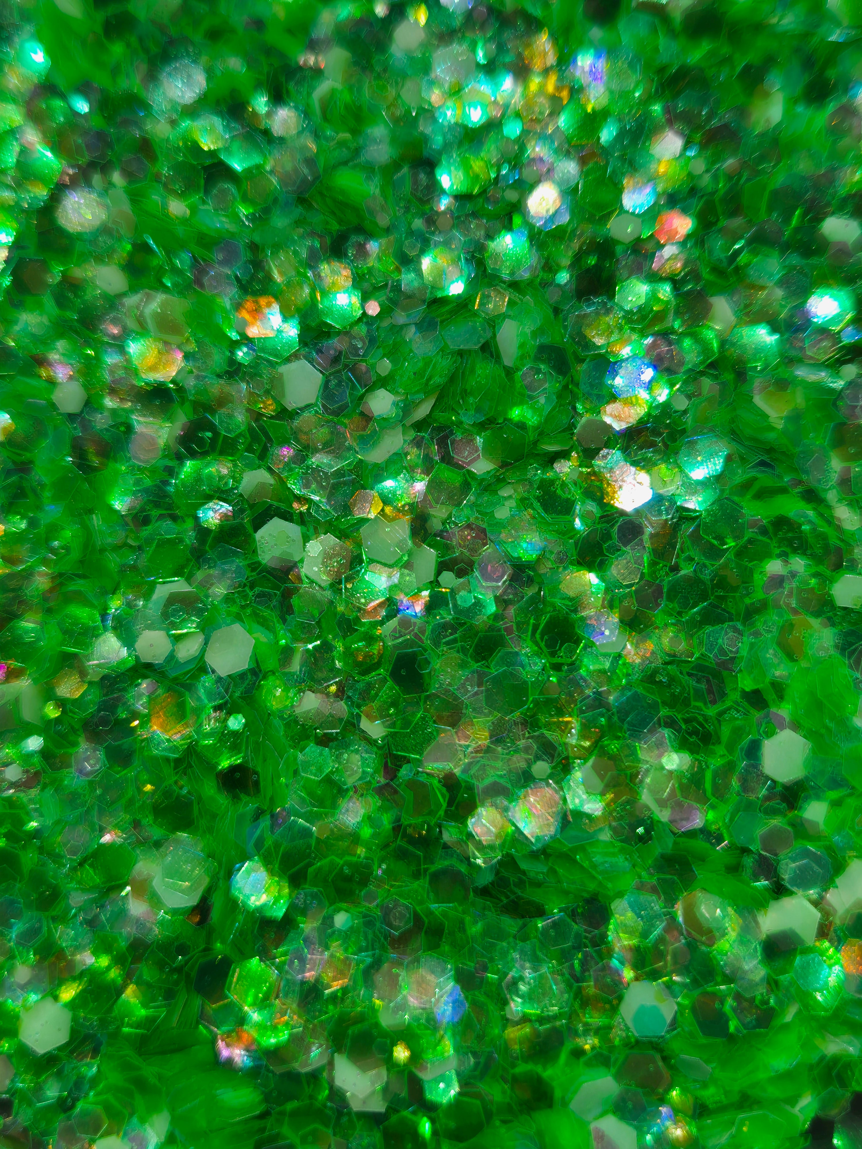 GREEN GLOW IN THE DARK GLITTER