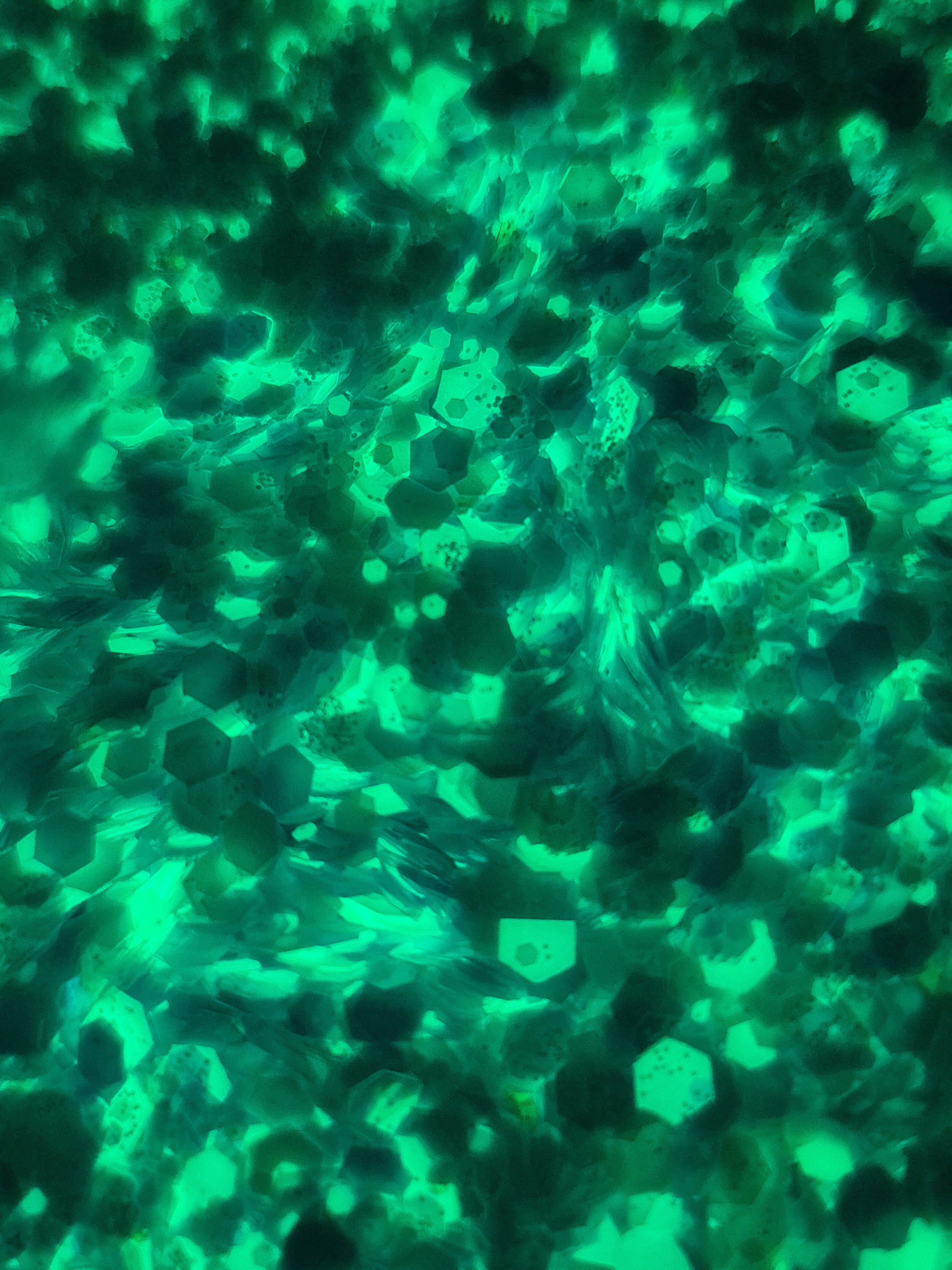 BLUE GLOW IN THE DARK GLITTER