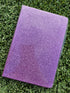NOTEBOOK BLANK PURPLE GLITTER