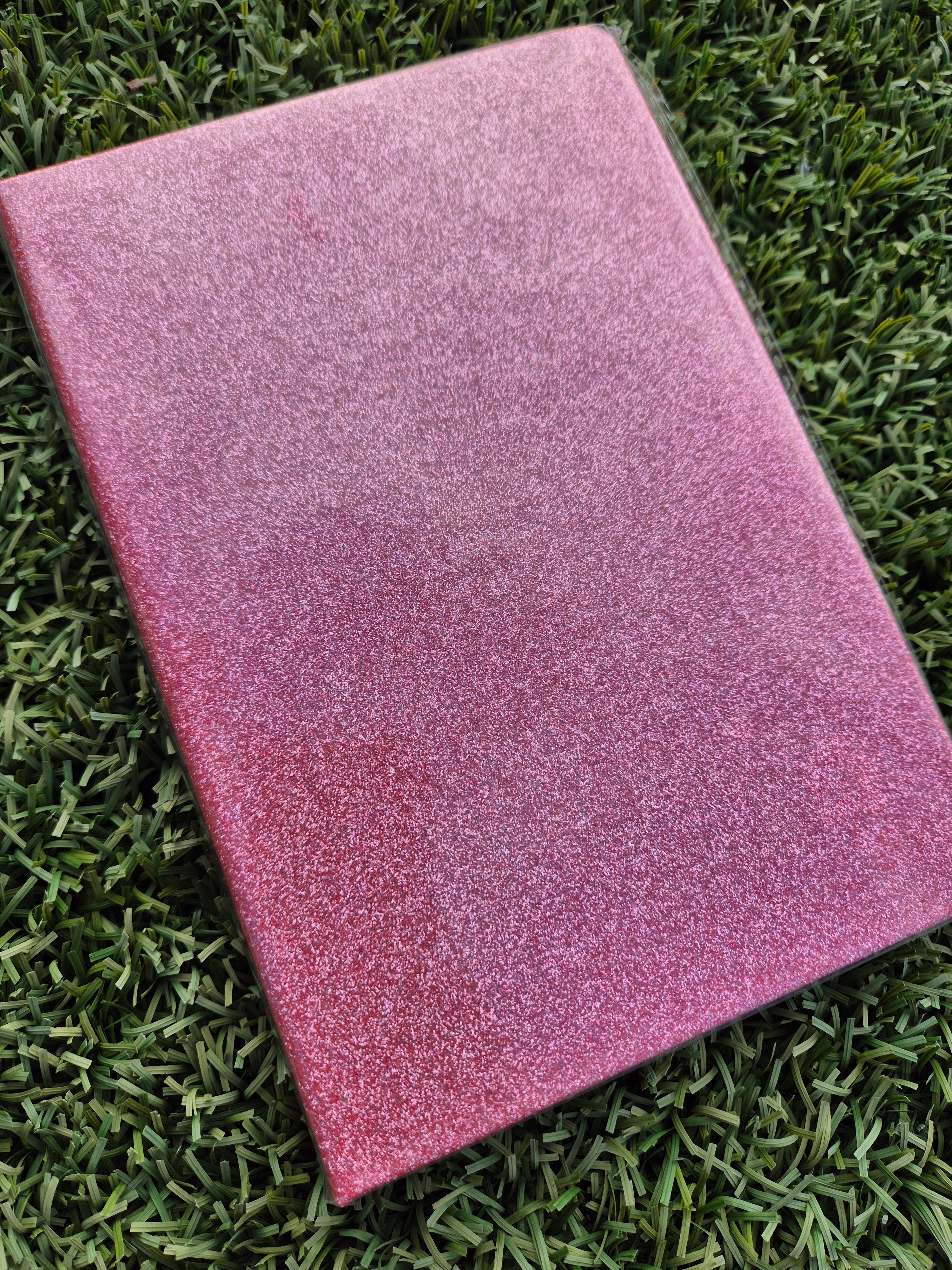 NOTEBOOK BLANK LIGHT PINK GLITTER