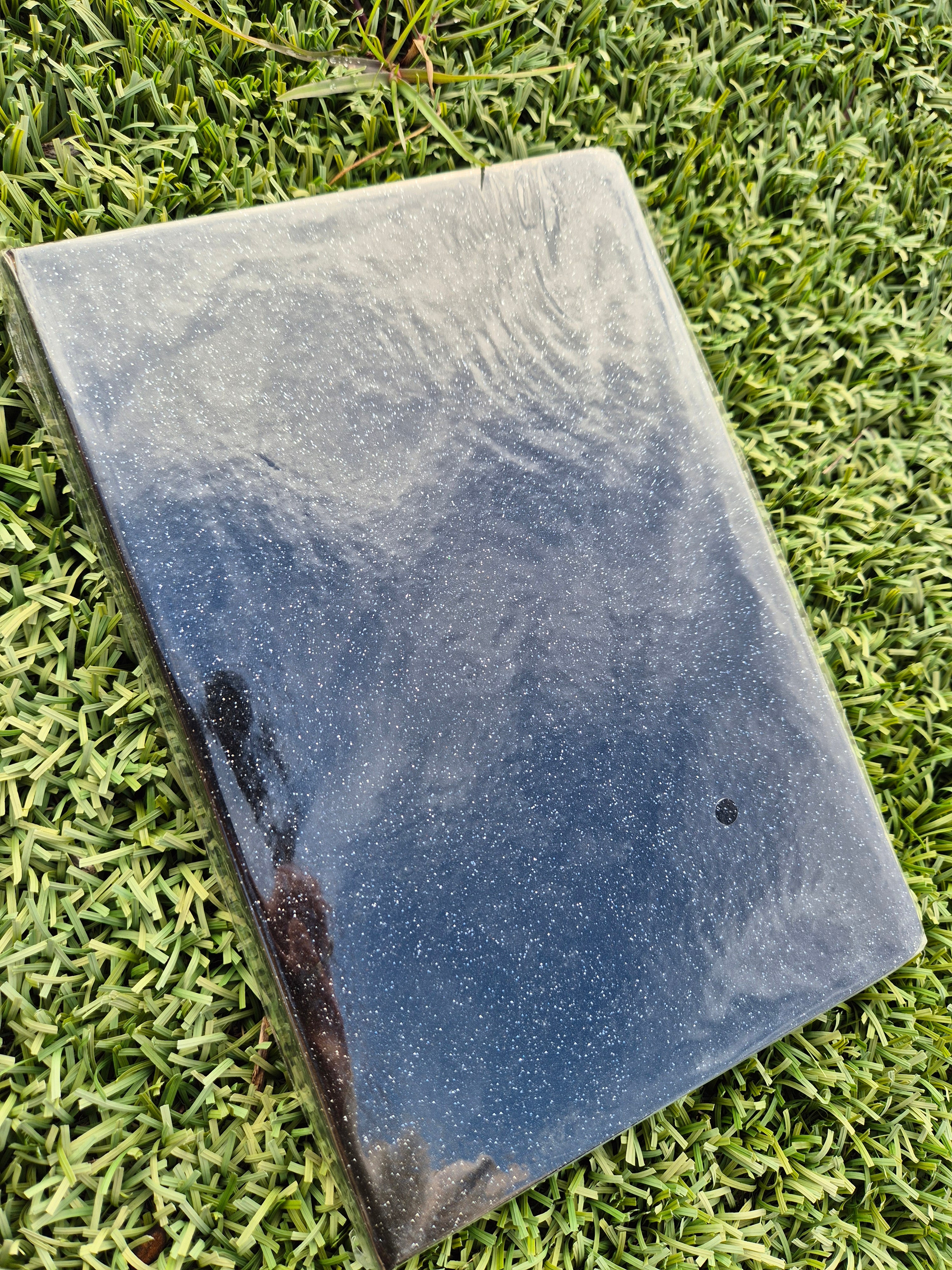 NOTEBOOK BLANK BLACK GLITTER